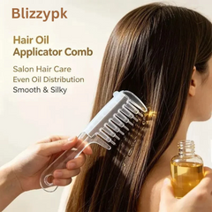 2-in-1 Hair Oil Applicator Comb with Roller Ball