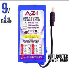 ( FREE HOME DELIVERY ) WiFi Router UPS Power Bank 9 Volts  - 4 Hours Guaranteed Backup - Tp Link Tenda PTCL & Other Routers