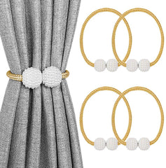 Magnetic Curtain Tiebacks for Window Decoration 1 Pair(2PCS)